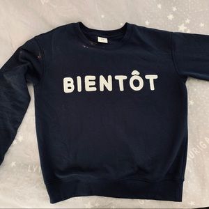 Navy Blue Sweater - French “SOON”
